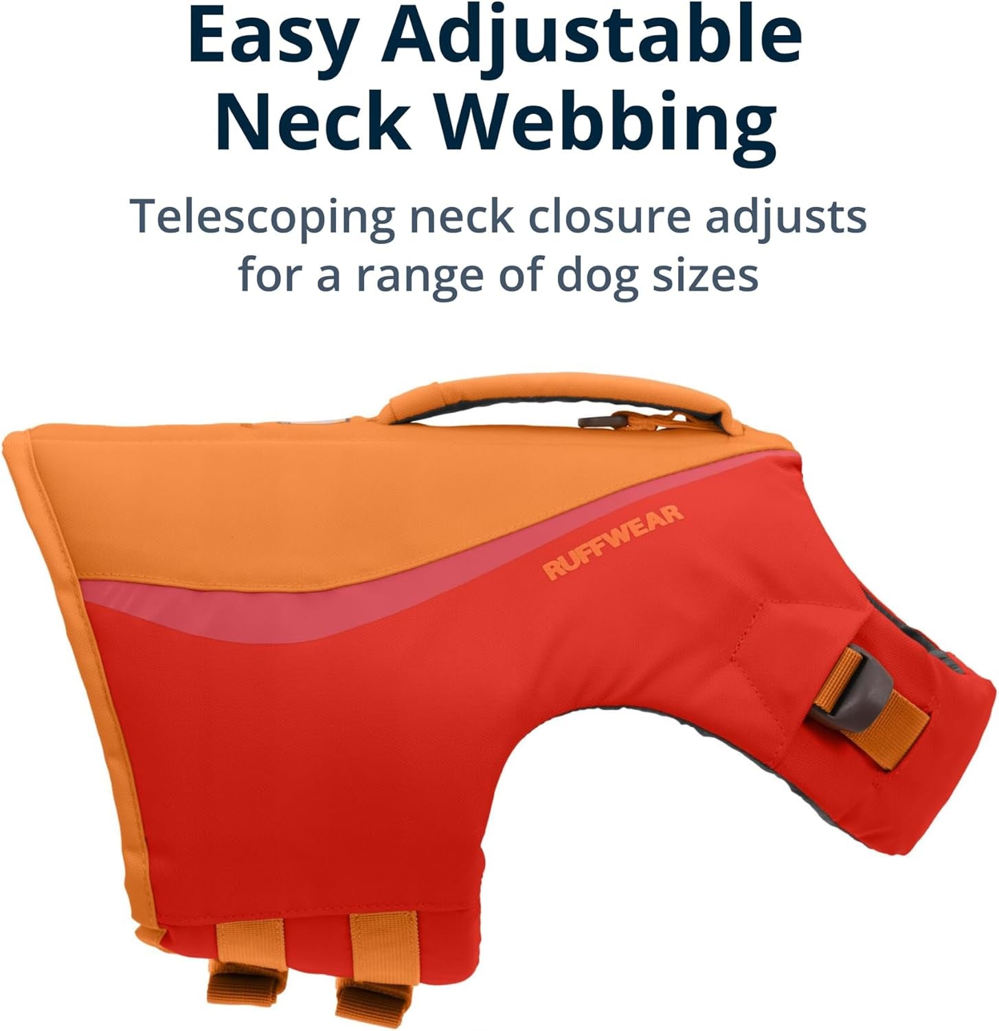 , Float Coat Dog Life Jacket, Premium Buoyancy Swim Vest with Lift Handle, Secure Fit & Reflective Trim, Adjustable Flotation for Swimming, Boating, & Outdoor Adventures, Red Sumac, Large