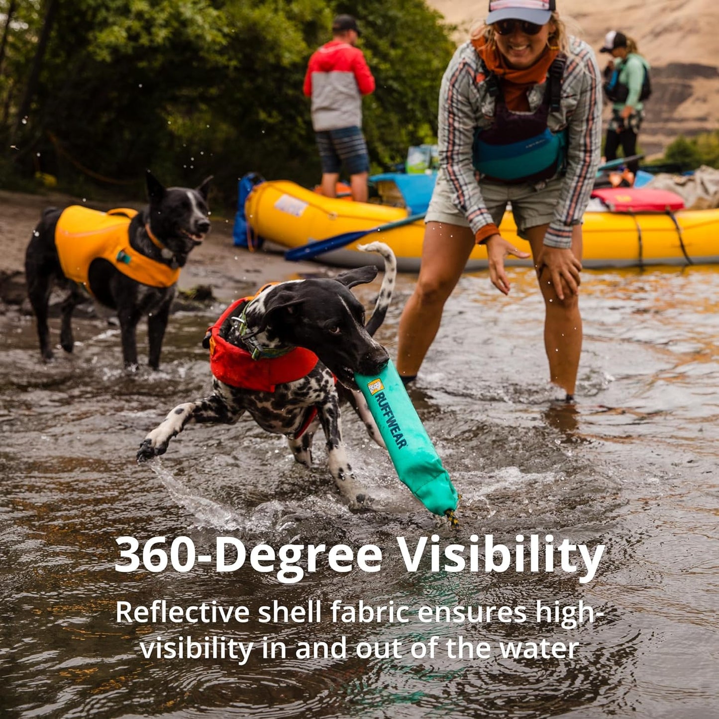 , Float Coat Dog Life Jacket, Premium Buoyancy Swim Vest with Lift Handle, Secure Fit & Reflective Trim, Adjustable Flotation for Swimming, Boating, & Outdoor Adventures, Red Sumac, Large