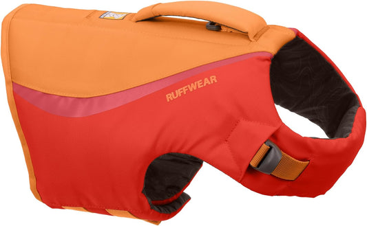 , Float Coat Dog Life Jacket, Premium Buoyancy Swim Vest with Lift Handle, Secure Fit & Reflective Trim, Adjustable Flotation for Swimming, Boating, & Outdoor Adventures, Red Sumac, Large