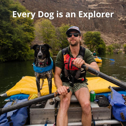 , Float Coat Dog Life Jacket, Premium Buoyancy Swim Vest with Lift Handle, Secure Fit & Reflective Trim, Adjustable Flotation for Swimming, Boating, & Outdoor Adventures, Red Sumac, Large